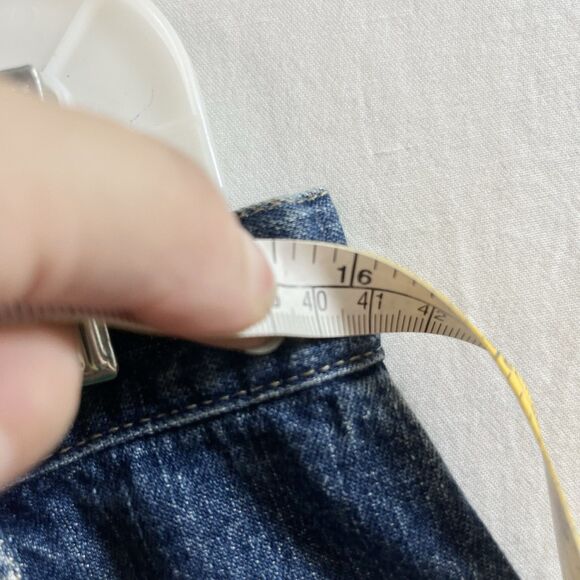 Vtg 90’s St Johns Bay Denim Maxi Skirt 12 Prairie Cottagecore Boho Gyaru - Picture 6 of 8